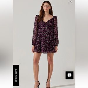 ASTR the Label long sleeve dress NWT